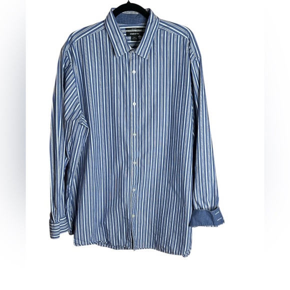 Claiborne 80's 2-Ply Men's Long Sleeve
Striped Shirt Size XLT - Picture 1 of 5